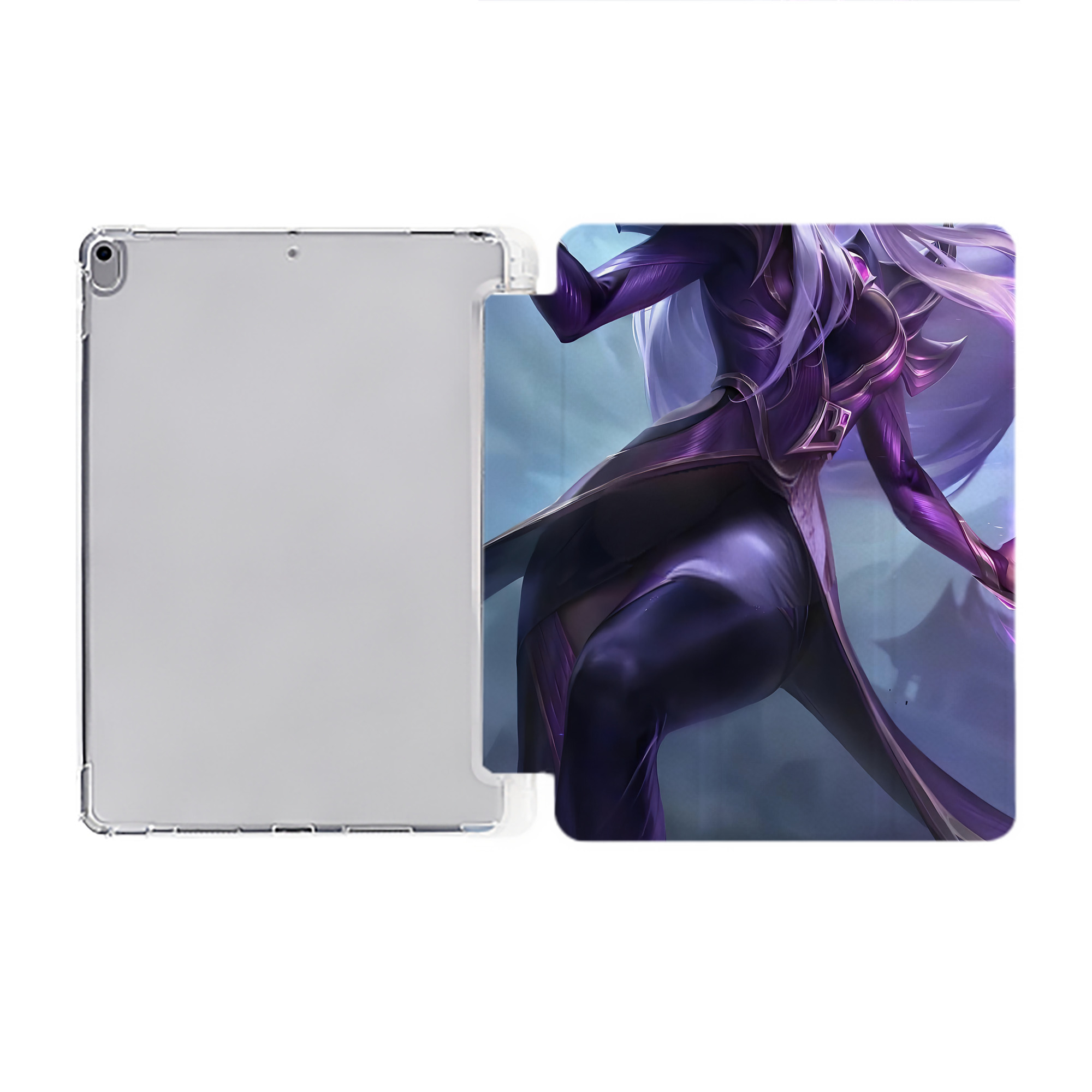 （画像用） リーグ・オブ・レジェンド League of Legends LOL IPad ケース ペン収納付き 三つ折りスタンド PUレザー×シリコン 対応機種9.5/10.5/10.9インチ
